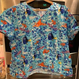 finding dory scrub top